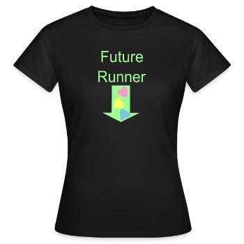 Futur coureur - T-shirt Femme - noir - Devant - AI Model Female 172 dark (172cm)