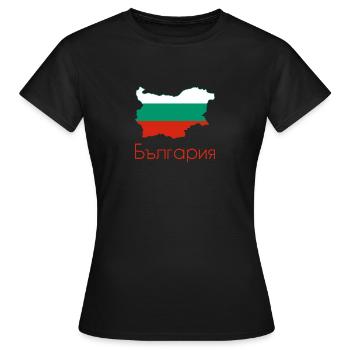 Bulgarien - Frauen T-Shirt - Schwarz - Vorne - AI Model Female 172 dark (172cm)