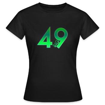 Big 49 - T-shirt Femme - noir - Devant - AI Model Female 172 dark (172cm)