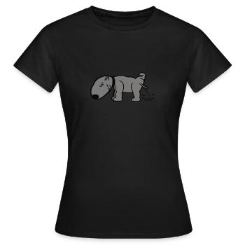 Chien pisser chien pisser - T-shirt Femme - noir - Devant - AI Model Female 172 dark (172cm)