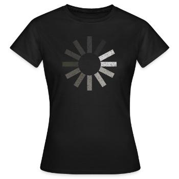 barre de chargement chargement en attente - T-shirt Femme - noir - Devant - AI Model Female 172 dark (172cm)