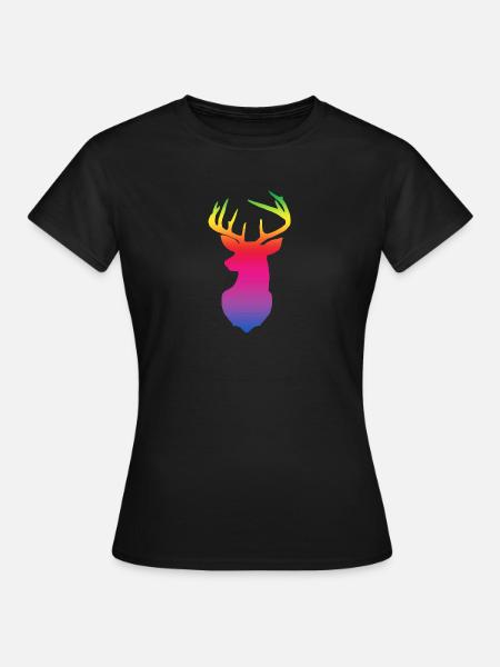 hirven spektri - Dame-T-shirt - sort
