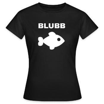 BLUBB Fisch Meerestier - Frauen T-Shirt - Schwarz - Vorne - AI Model Female 172 dark (172cm)