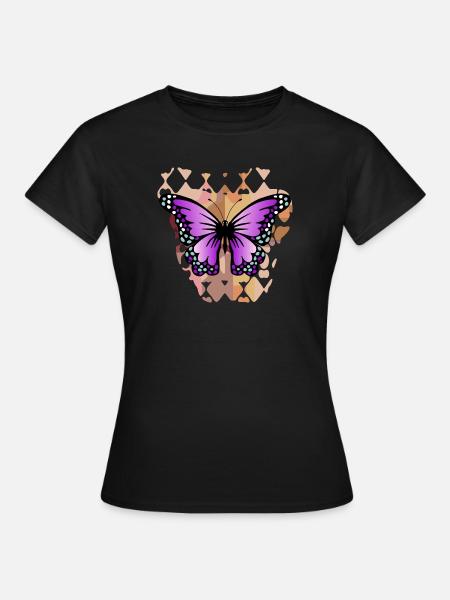 Schmetterling - Frauen T-Shirt - Schwarz