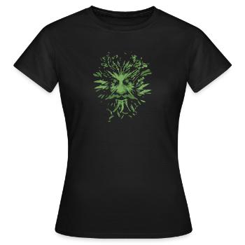 Symboles celtiques Idée cadeau homme vert - T-shirt Femme - noir - Devant - AI Model Female 172 dark (172cm)