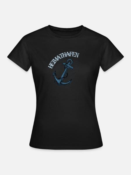 HEIMATHAFEN - Frauen T-Shirt - Schwarz