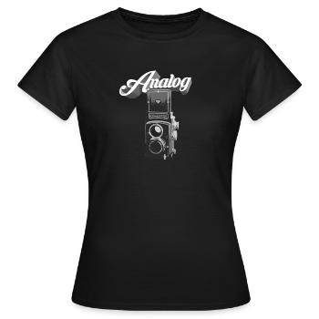 Analog Photography - Frauen T-Shirt - Schwarz - Vorne - AI Model Female 172 dark (172cm)