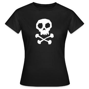 Skull and crossbones - Women's T-Shirt - black - Front - AI Model Female 172 dark (172cm)