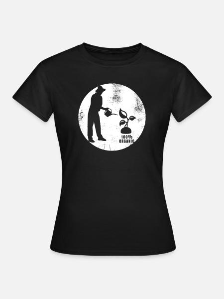Bio Gärtner - Frauen T-Shirt - Schwarz