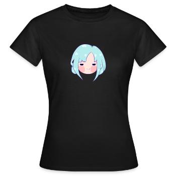 Hakumi_art logo - Women's T-Shirt - black - Front - AI Model Female 172 dark (172cm)
