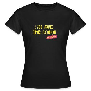 GOD SAVE KOUIGN AMANN Tshirt Breton - T-shirt Femme - noir - Devant - AI Model Female 172 dark (172cm)