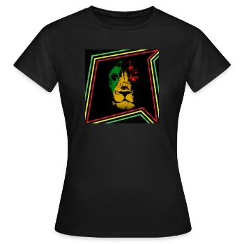 Lion of Zion - Women's T-Shirt - black - Front - AI Model Female 172 dark (172cm)