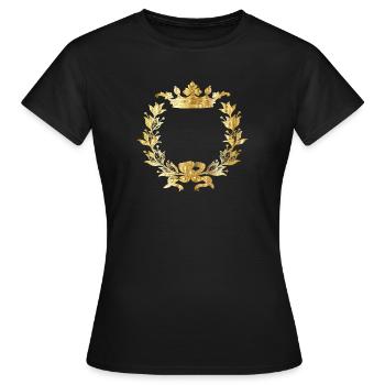 Couronne - T-shirt Femme - noir - Devant - AI Model Female 172 dark (172cm)