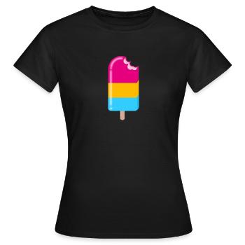 Eis am Stiel - Frauen T-Shirt - Schwarz - Vorne - AI Model Female 172 dark (172cm)