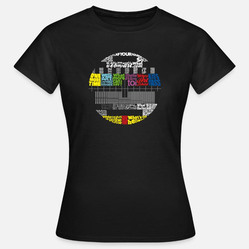 webmymire - T-shirt Femme - noir