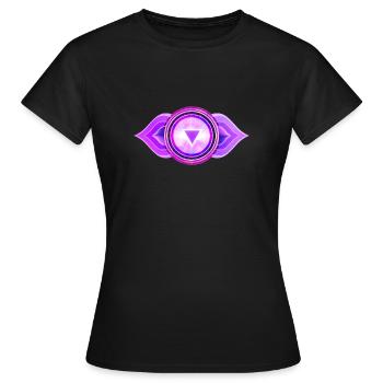 Third eye Chakra, Anja - Women's T-Shirt - black - Front - AI Model Female 172 dark (172cm)