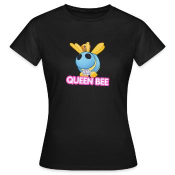 Bienenkönigin-Karikatur - Frauen T-Shirt - Schwarz - Vorne - AI Model Female 172 dark (172cm)