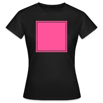 Quadrat Selbstgestaltung - Frauen T-Shirt - Schwarz - Vorne - AI Model Female 172 dark (172cm)