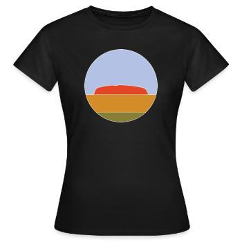 Uluru - T-shirt Femme - noir - Devant - AI Model Female 172 dark (172cm)