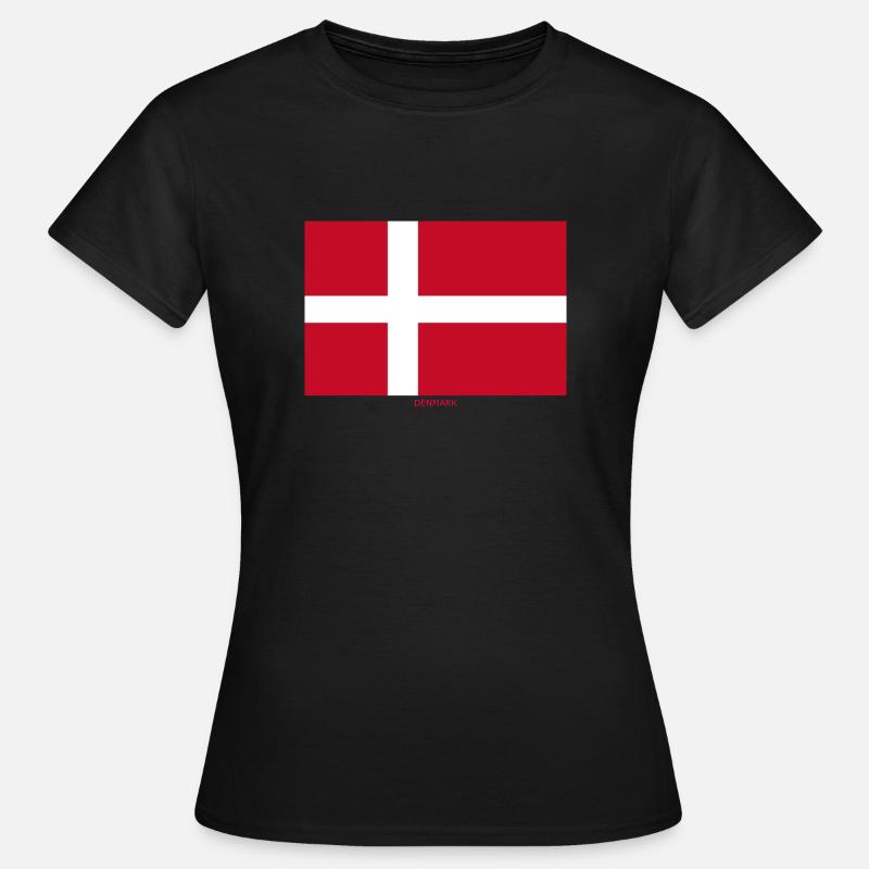 BANDERA DE DINAMARCA - Dame-T-shirt - sort
