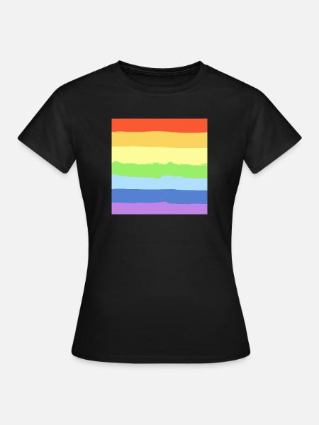 Regenbogen Pride - Frauen T-Shirt - Schwarz