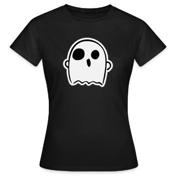 Fantôme mignon - T-shirt Femme - noir - Devant - AI Model Female 172 dark (172cm)