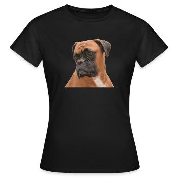 Boxer Triste - T-shirt Femme - noir - Devant - AI Model Female 172 dark (172cm)