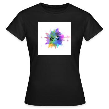 Couleur bos - T-shirt Femme - noir - Devant - AI Model Female 172 dark (172cm)