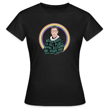 Politik USA Demokraten - Frauen T-Shirt - Schwarz - Vorne - AI Model Female 172 dark (172cm)