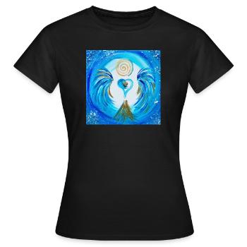 Herzengel Atlantis - Frauen T-Shirt - Schwarz - Vorne - AI Model Female 172 dark (172cm)