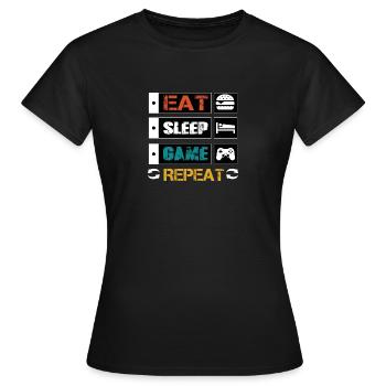 Gamer - Women's T-Shirt - black - Front - AI Model Female 172 dark (172cm)