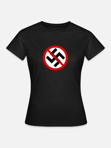 Aucun symbole de croix gammée - T-shirt Femme - noir