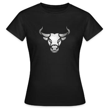 Taureau taureau - T-shirt Femme - noir - Devant - AI Model Female 172 dark (172cm)