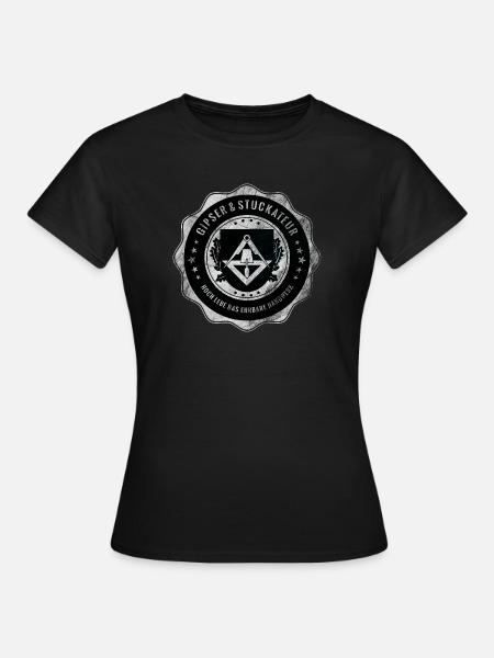 Plasterer, plasterer, craft, guild emblem - Women's T-Shirt - black