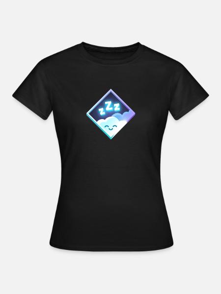 Nube durmiente actualmente - Camiseta mujer - negro