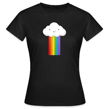 Nuage - T-shirt Femme - noir - Devant - AI Model Female 172 dark (172cm)