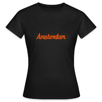 Amsterdam - Women's T-Shirt - black - Front - AI Model Female 172 dark (172cm)
