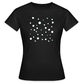 Snowfall - snow - Snow - To design yourself - Women's T-Shirt - black - Front - AI Model Female 172 dark (172cm)