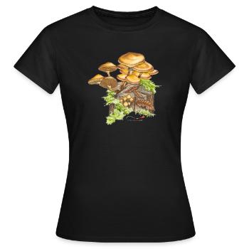 Éponges en bâton - T-shirt Femme - noir - Devant - AI Model Female 172 dark (172cm)