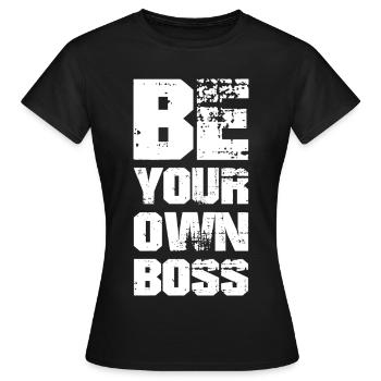 BE YOUR OWN - Women's T-Shirt - black - Front - AI Model Female 172 dark (172cm)