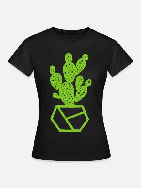 Kaktus - Frauen T-Shirt - Schwarz