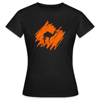 chameau - T-shirt Femme - noir - Devant - AI Model Female 172 dark (172cm)
