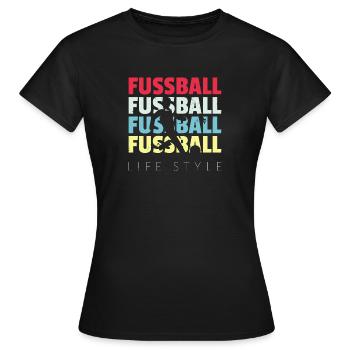 Football footballeurs footballeurs - T-shirt Femme - noir - Devant - AI Model Female 172 dark (172cm)