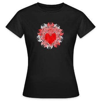 DETERMINATION - Women's T-Shirt - black - Front - AI Model Female 172 dark (172cm)
