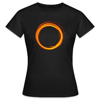 Anneau de feu - T-shirt Femme - noir - Devant - AI Model Female 172 dark (172cm)