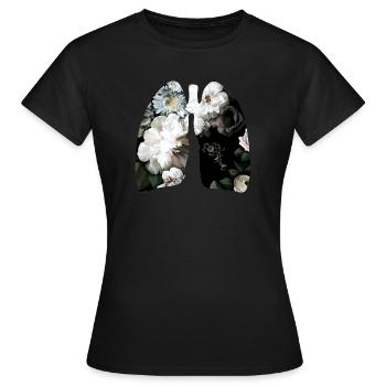 Bloom Flower Breath - Women's T-Shirt - black - Front - AI Model Female 172 dark (172cm)