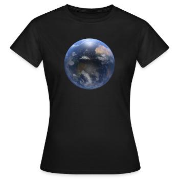 The World - Women's T-Shirt - black - Front - AI Model Female 172 dark (172cm)