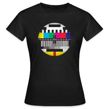 test card - Women's T-Shirt - black - Front - AI Model Female 172 dark (172cm)
