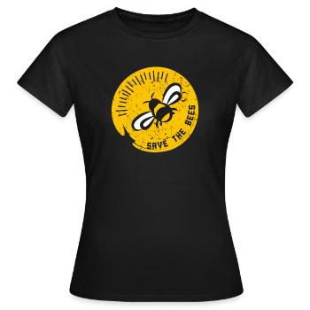 Save The Bees - Women's T-Shirt - black - Front - AI Model Female 172 dark (172cm)