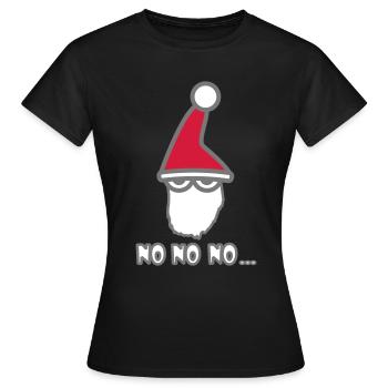 weihnachtshasser - Frauen T-Shirt - Schwarz - Vorne - AI Model Female 172 dark (172cm)